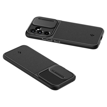 Кейс с капак за камерата за Samsung Galaxy A54 5G от Spigen Optik Armor - Черен