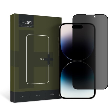 Протектор със затъмняване за iPhone 14 Pro от Hofi Anti Spy Glass Pro+