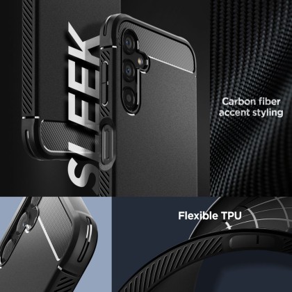 Удароустойчив кейс за Samsung Galaxy A14 4G/LTE от Spigen Rugged Armor - Черен