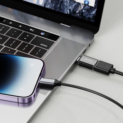 Преходник USB-C към USB OTG от Tech-Protect UltraBoost Adapter - Черен