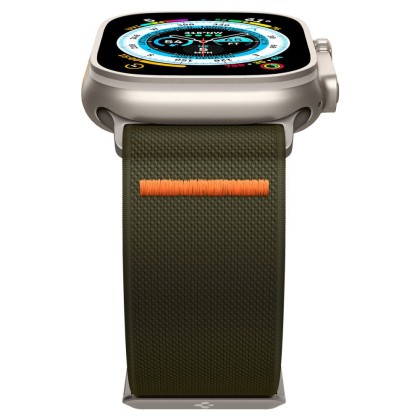 Текстилна каишка за Apple Watch 4 / 5 / 6 / 7 / 8 / SE / Ultra 1/2 (42/44/45/49 mm) от Spigen Fit Lite Ultra - Khaki
