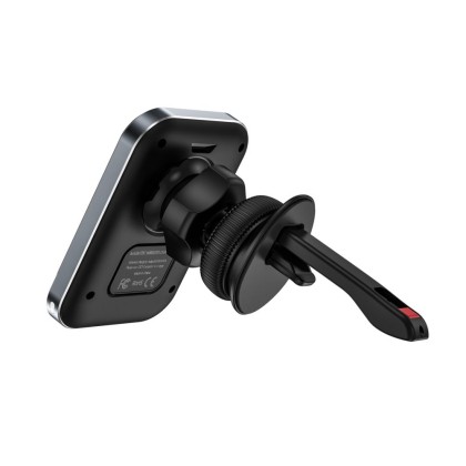 Стойка за автомобил с MagSafe безжично зареждане 15W от Tech Protect MM15W-V2 - Черна