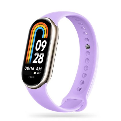 Силиконова каишка за Xiaomi Smart Band 8 / 8 NFC от Tech-Protect IconBand - Виолетова