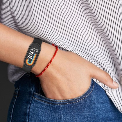 Силиконова каишка за Xiaomi Smart Band 8 / 8 NFC от Tech-Protect IconBand - Виолетова