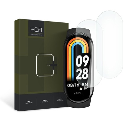 2 броя фолио за дисплей на Xiaomi Smart Band 8 / 8 NFC от Hofi Hydroflex Pro+ - Прозрачен