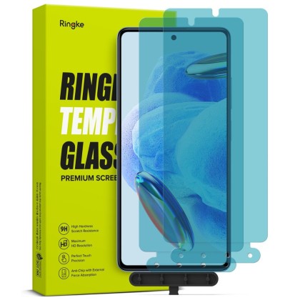 2 броя стъклени протектори за Xiaomi Redmi Note 12 Pro 5G / 12 Pro+ Plus 5G / Poco X5 Pro 5G от Ringke TG 2-Pack - Прозрачни