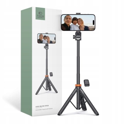 TECH-PROTECT L03S WIRELESS SELFIE STICK TRIPOD BLACK