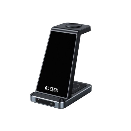 TECH-PROTECT QI15W-A26 3IN1 WIRELESS CHARGER BLACK