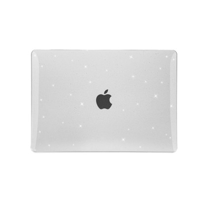 Тънък кейс за Apple Macbook Air M2/M3 (15" 2023-2024) от Tech-Protect Smartshell - Glitter Clear