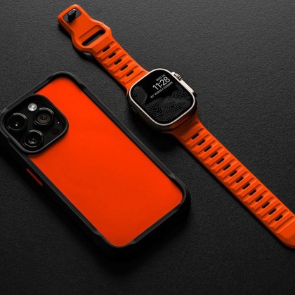 Силиконова каишка за часовник Apple Watch 4 / 5 / 6 / 7 / 8 / SE (38/40/41 mm) от Tech-Protect IconBand Line - Navy