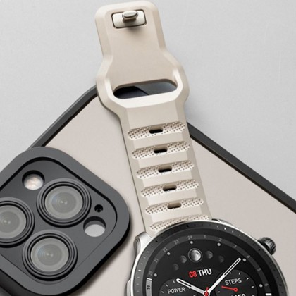 Силиконова каишка за часовник Samsung Galaxy Watch 4/5/5 Pro/6 от Tech-Protect IconBand Line - Оранжева