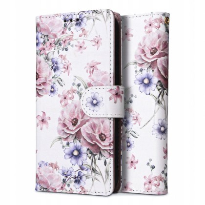 Кожен тефтер за Xiaomi Redmi 12 от Tech-Protect Wallet - Blossom Flower