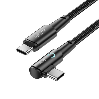 Кабел за зареждане USB-V / USB-C 60W 6A 100 см от Tech Protect Ulstraboost "L" - Сив