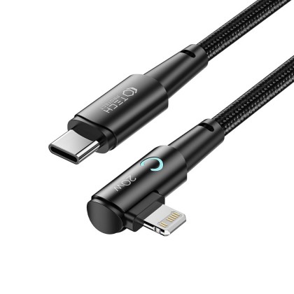Кабел за зареждане Lightning / USB-C 20W 3A 100 см от Tech Protect Ulstraboost "L" - Сив