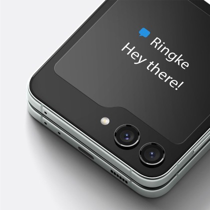 2 броя стъклени протектори за Samsung Galaxy Z Flip 5 от Ringke TG 2-Pack - Прозрачни