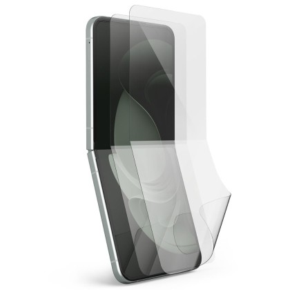 2 броя защитно фолио за дисплей на Samsung Galaxy Z Flip 4 / 5 от Ringke Dual Easy 2-Pack - Прозрачни