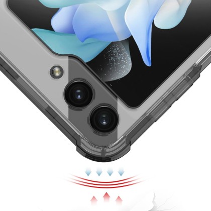 Удароустойчив кейс за Samsung Galaxy Z Flip 5 от Tech-Protect FlexAir Hybrid - Прозрачен