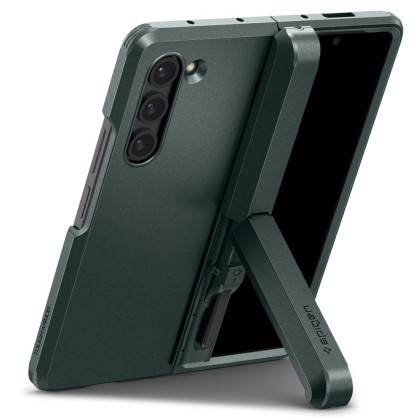 Удароустойчив кейс за Samsung Galaxy Z Fold 5 от Spigen Tough Armor Pro Pen - Abyss Green