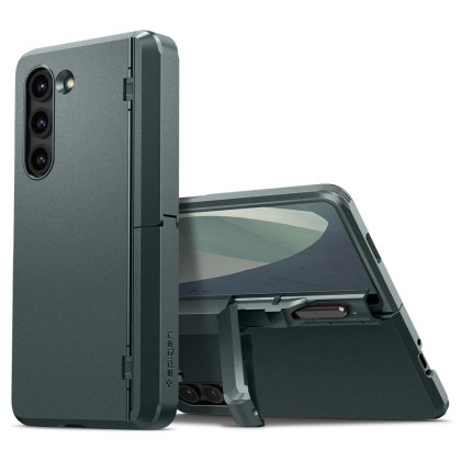 Удароустойчив кейс за Samsung Galaxy Z Fold 5 от Spigen Tough Armor Pro Pen - Abyss Green