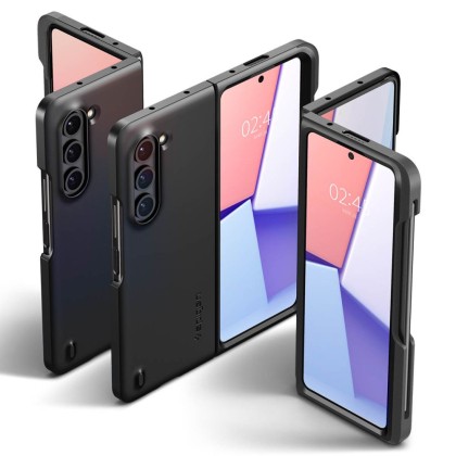 Тънък твърд кейс за Samsung Galaxy Z Fold 5 от Spigen Thin Fit - Черен