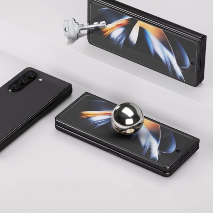 2 броя стъклени UV протектори за дисплей на Samsung Z Fold 5 Whistestone Dome Glass - Прозрачни