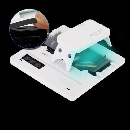 2 броя стъклени UV протектори за дисплей на Samsung Z Fold 5 Whistestone Dome Glass - Прозрачни