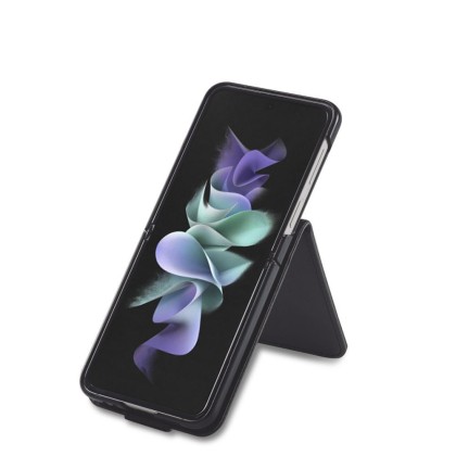 Кожен тефтер за Samsung Galaxy Z Flip 5 от Tech-Protect Wallet - Черен
