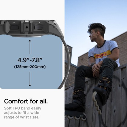 SPIGEN RUGGED ARMOR ”PRO” GALAXY WATCH 6 (40 MM) MATTE BLACK