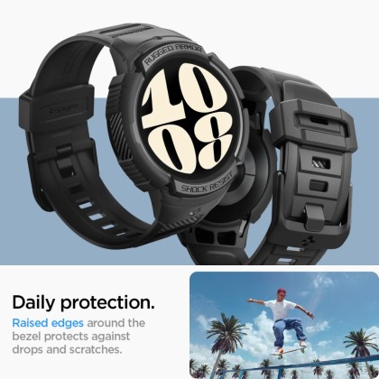 SPIGEN RUGGED ARMOR ”PRO” GALAXY WATCH 6 (40 MM) MATTE BLACK