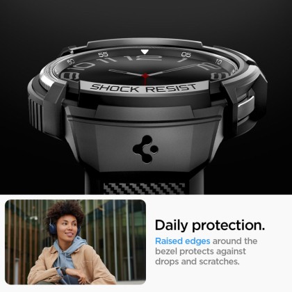 SPIGEN RUGGED ARMOR ”PRO” GALAXY WATCH 6 CLASSIC (47 MM) MATTE BLACK