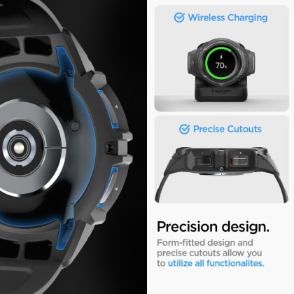 SPIGEN RUGGED ARMOR ”PRO” GALAXY WATCH 6 CLASSIC (47 MM) MATTE BLACK