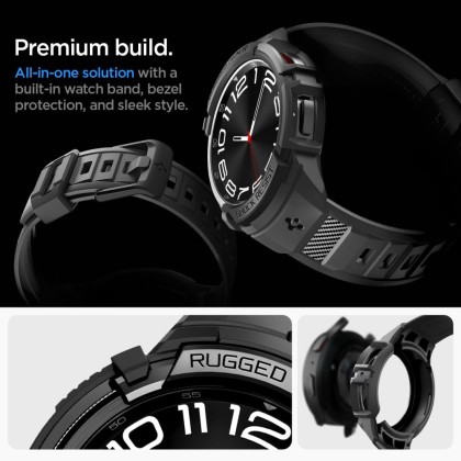 SPIGEN RUGGED ARMOR ”PRO” GALAXY WATCH 6 CLASSIC (47 MM) MATTE BLACK