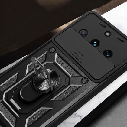 Удароустойчив калъф за Realme 11 Pro 5G / 11 Pro+ Plus 5G от Tech-Protect CamShield Pro - Черен