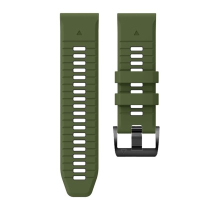 Силиконова каишка за Garmin Fenix 3 / 3hr / 5x  / 5x Plus / 6x / 6x Pro / 7x от Tech-Protect IconBand Pro - Army  Green/Черна