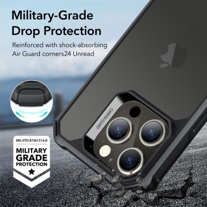 Удароустойчив кейс за iPhone 15 Pro Max от ESR Air Armor - Frosted Black