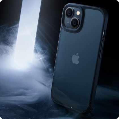 Твърд кейс за iPhone 15 от Tech-Protect Magmat - Прозрачен/Черен