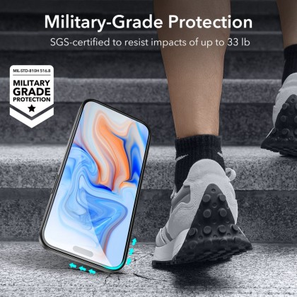 2x протектор за дисплей на iPhone 15 от ESR - Черни