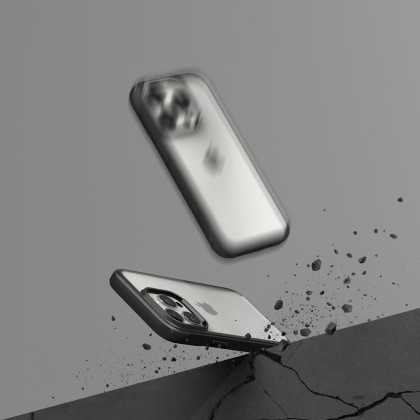 Хибриден кейс за iPhone 15 Pro Max от Ringke Fusion Bold - Черен