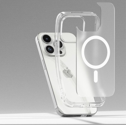 Удароустойчив твърд кейс с MagSafe за iPhone 15 Pro Max от Ringke Fusion Magnetic - Матов