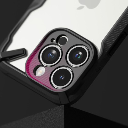 Удароустойчив твърд кейс за iPhone 15 Pro Max от Ringke Fusion X - Черен