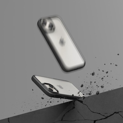 Хибриден кейс за iPhone 15 от Ringke Fusion Bold - Матово черен