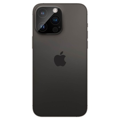 2 броя протектори за камера на iPhone 14 Pro / Pro Max - 15 Pro / Pro Max от Spigen Optik.TR - Черни