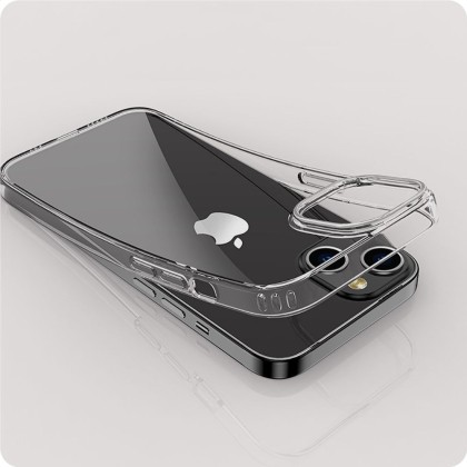 Твърд кейс за iPhone 15 от Tech-Protect FlexAir Hybrid - Прозрачен