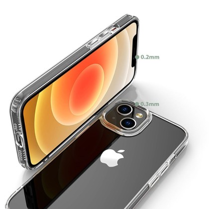 Твърд кейс за iPhone 15 Plus от Tech-Protect FlexAir Hybrid - Прозрачен