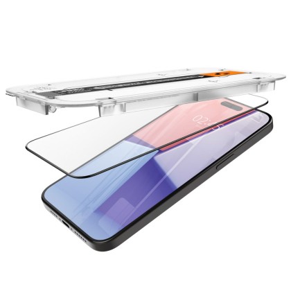 Стъклен протектор за дисплей на iPhone 15 Pro Max от Spigen Glas.TR 
