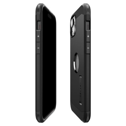 Удароустойчив, твърд кейс с MagSafe за iPhone 15 Plus от Spigen Tough Armor Mag - Черен
