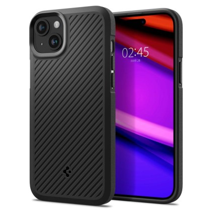 Удароустойчив кейс за iPhone 15 Plus от Spigen Core Armor - Черен мат