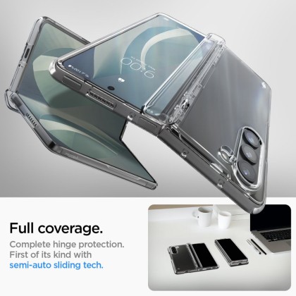 Тънък кейс за Samsung Galaxy Z Fold 5 от Spigen Thin Fold Pro - Прозрачен