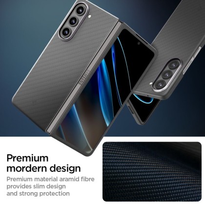 Тънък кейс за Samsung Z Fold 5 от Spigen Airskin Pro - Черен