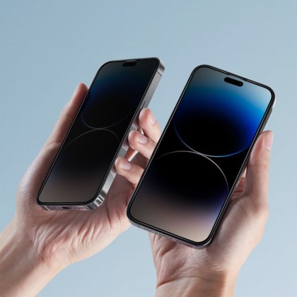 Протектор със затъмняване за iPhone 15 от Hofi Anti Spy Glass Pro+ - Privacy